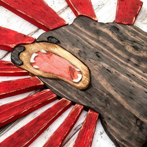 Weathered Wood One of a kind New edtion California Republic flag, Wooden, vintage, art, distressed, weathered, recycled, California flag art