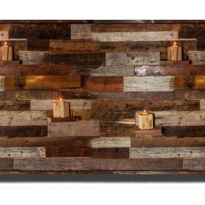 Wood wall art, with floating wood shelves, made of reclaimed barnwood, Different Sizes Available, large art