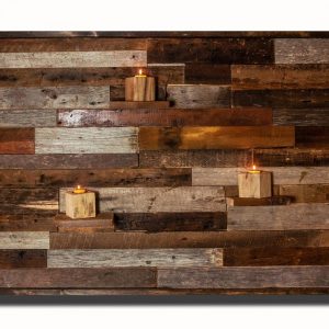 Wood wall art, with floating wood shelves, made of reclaimed barnwood, Different Sizes Available, large art