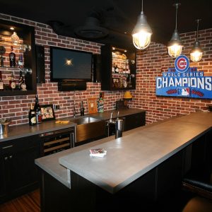 World Series Champions Chicago Cubs Handmade distressed wood sign, vintage, art, weathered, recycled, Baseball, home decor, Man Cave, Blue