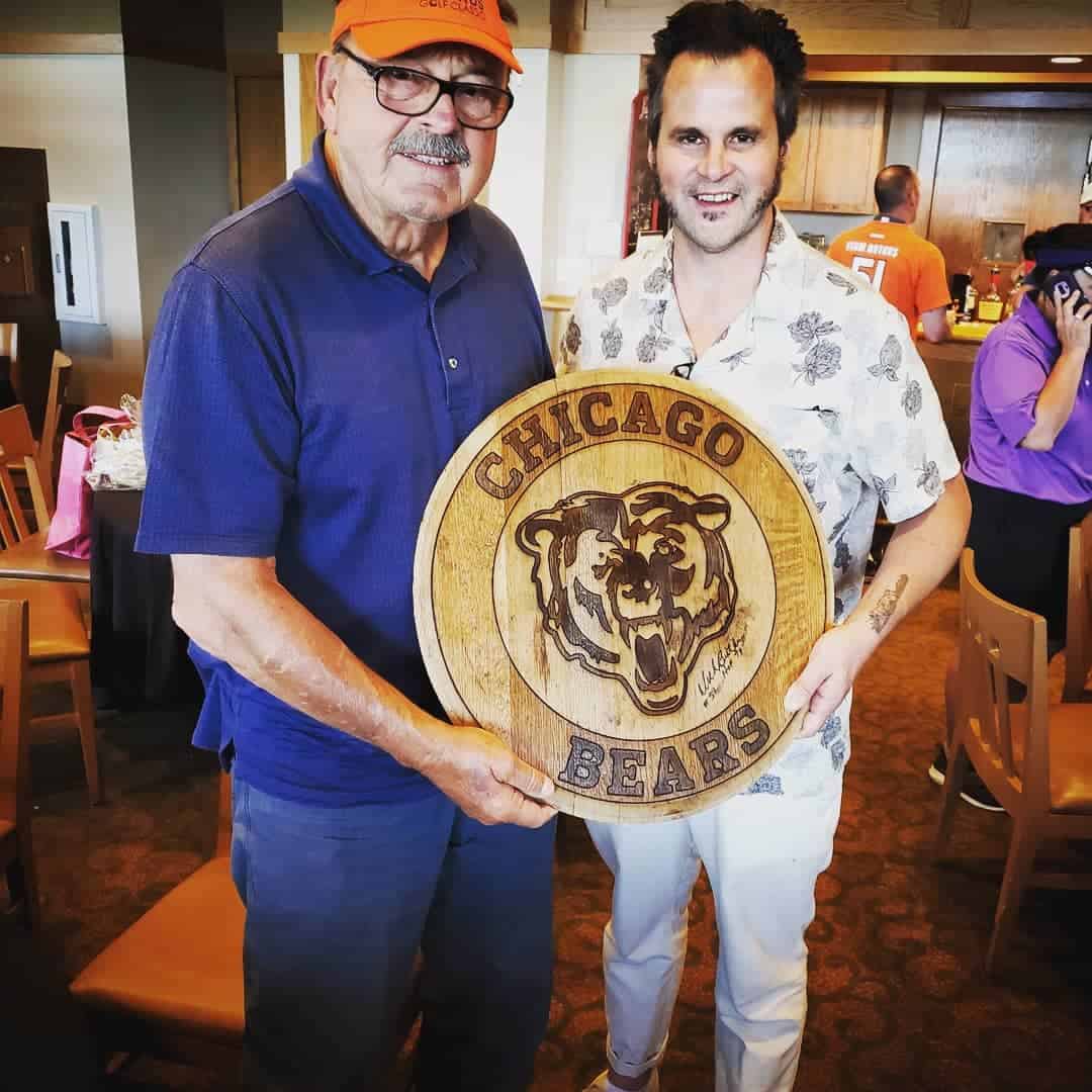 Chris Knight with Dick Butkus