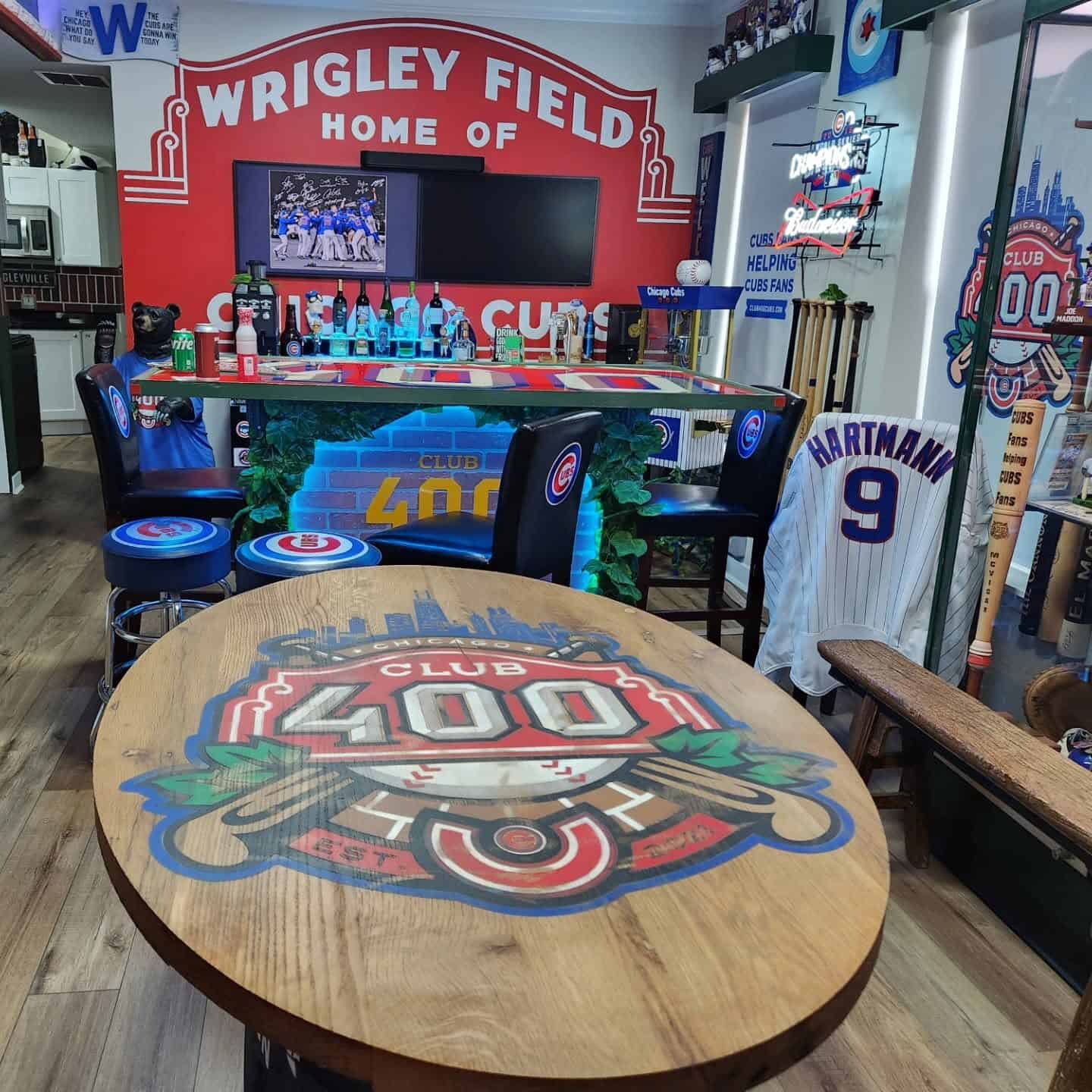 The Wrigleyville Gathering custom Cubs condo build